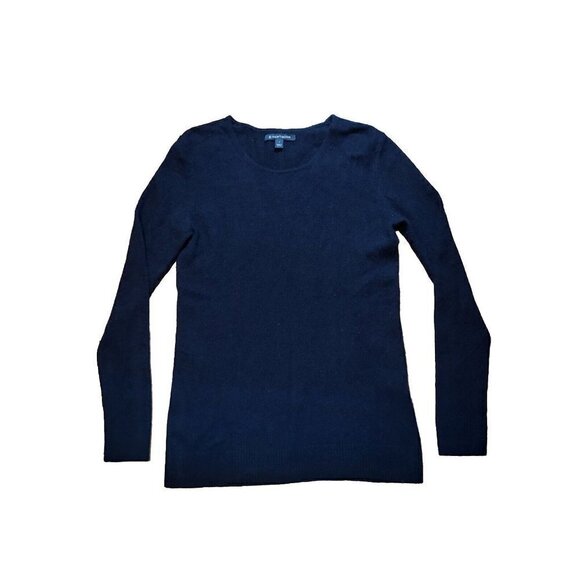 41 Hawthorn Womens Small Sweater Pullover Black Cashmere Knit Long Sleeve - Picture 1 of 4